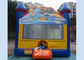 4in1 theme panels kids paradise bounce house with slide N basketball hoop inside