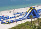 10m high commercial giant hippo inflatable water slide for adults with pool ended for beach water park