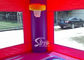 Outdoor double lane slide  inflatable bouncy house with basketball ring N water pool for kids parties