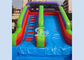 Red Commercial Grade Inflatable Bounce House Water Slide for Residential