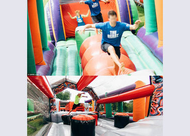 185 Meters Long Big Adults Inflatable Obstacle Course Course From Guangzhou Inflatables Factory