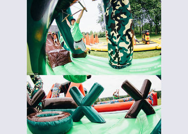 185 Meters Long Big Adults Inflatable Obstacle Course Course From Guangzhou Inflatables Factory