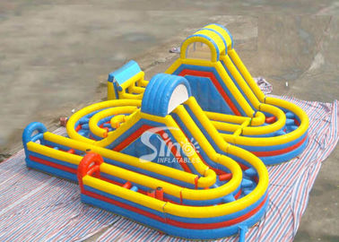 Outdoor commercial kids giant obstacle course inflatable playground for fun