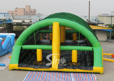 15x8m Giant Adults Inflatable Obstacle Course With Slide For Challenge Run In Mud Run Events