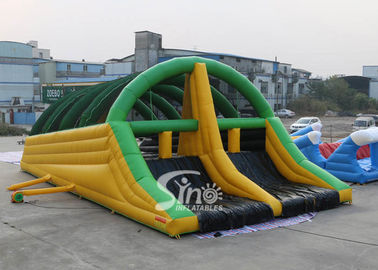 15x8m Giant Adults Inflatable Obstacle Course With Slide For Challenge Run In Mud Run Events