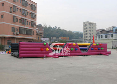 16x6m Crazy Tangled Up Adults Inflatable Obstacle Course For Outdoor Sports Events