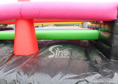 16x6m Crazy Tangled Up Adults Inflatable Obstacle Course For Outdoor Sports Events