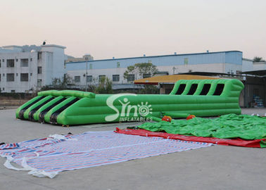 15x6m Kids N Adults Interactive Inflatable Tunnel Obstacle Course With 4 Lanes Used For Outdoor Sports N Events