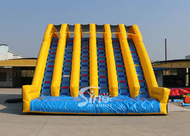 15x6m 6 Lane Vertical Rush Slide Adults Inflatable Obstacle Course For Outoor Mud Or Color Run