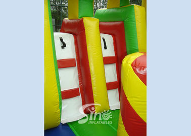 Bright Colored Small Inflatable Bouncy Castles With Slide  for Children