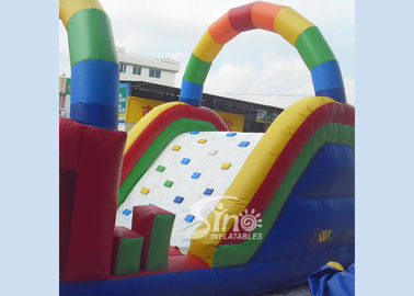 Commercial Grade Rainbow Kids Inflatable Obstacle Course Form Sino Inflatables