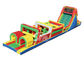 Outdoor Kids Inflatable Obstacle Course With Pvc Tarpaulin CE Or UL Certificated