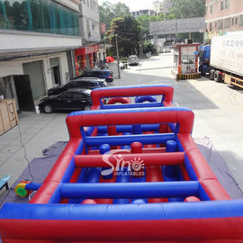 Outdoor Kids Inflatable Obstacle Course With Pvc Tarpaulin CE Or UL Certificated