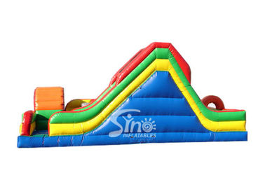 Amazing Multifunction Commercial Kids Inflatable Obstacle With Big Slide