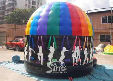 Kids N Adults Inflatable Music Disco Dome Bouncy Castle With Light Hooks On Top For Outdoor N Indoor Parties