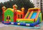 Commercial outdoor kids big inflatable combo house with slide for family n park