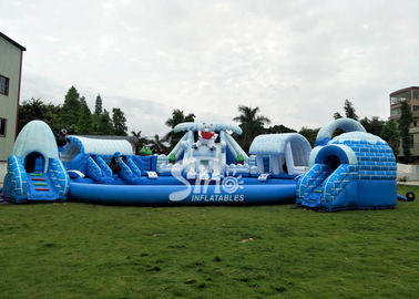 Snow N Ice World Giant Inflatable Water Park On Land With Big Inflatable Pool For Kids N Adults