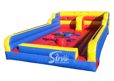 3in1 kids N adults interactive inflatable bungee run with joust poles from China inflatable factory