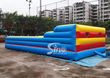 3in1 kids N adults interactive inflatable bungee run with joust poles from China inflatable factory