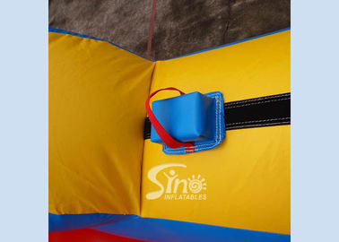 3in1 kids N adults interactive inflatable bungee run with joust poles from China inflatable factory