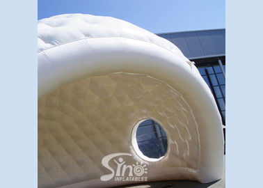 7x5m outdoor movable advertising white inflatable golf tent for trade shows or promotions