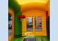 Hot commercial outdoor crayon inflatable bounce house with basketball ring N slide inside for kids parties