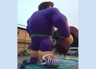 Outdoor 16' high giant anytime fitness inflatable muscle man for fitness clubs or GYM outdoor promotion