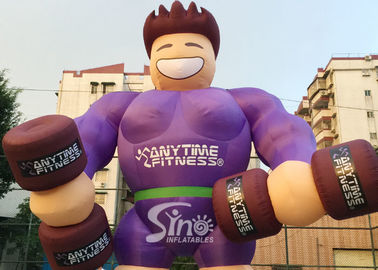 Outdoor 16' high giant anytime fitness inflatable muscle man for fitness clubs or GYM outdoor promotion