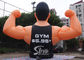 Advertising removable GYM inflatable muscle man for fitness promotion activities