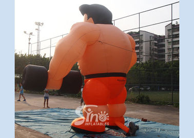 Custom made anytime fitness giant inflatable muscle man for gym outdoor promotion