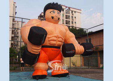 Custom made anytime fitness giant inflatable muscle man for gym outdoor promotion