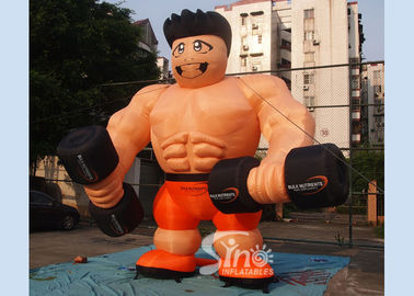 Custom made anytime fitness giant inflatable muscle man for gym outdoor promotion