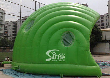 30 x 21 ft half moon display promotion green inflatable tent made of best pvc tarpaulin