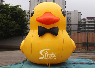 6m High Giant Inflatable Yellow Duck For Advertising On Ground For Outdoor Promotion