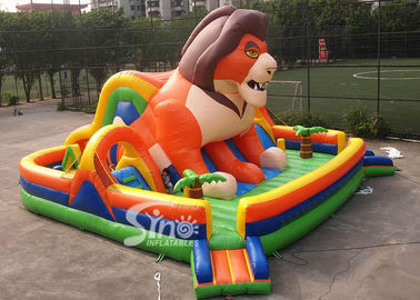 Commercial Use Outdoor Kids Super Lion Inflatable Playground For Fun