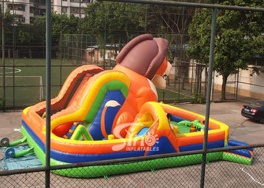 Commercial Use Outdoor Kids Super Lion Inflatable Playground For Fun