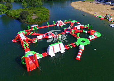 35x30m Giant Floating Island Inflatable Floating Water Park with 0.9mm Pvc Tarpaulin