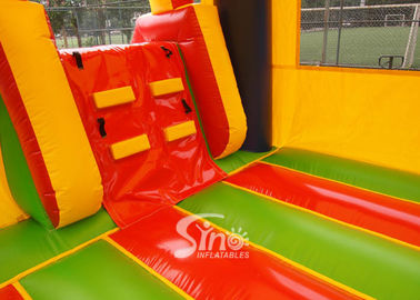 Water Bouncy Castle With Slide And Pool / Basketball Hoop for Backyard