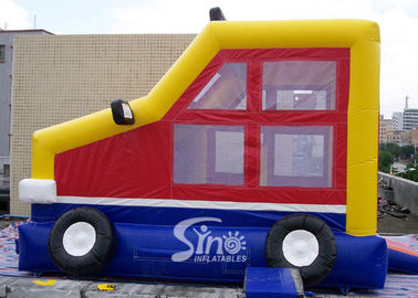 Custom made outdoor kids truck inflatable bounce house made of lead free pvc tarpaulin from China inflatable factory