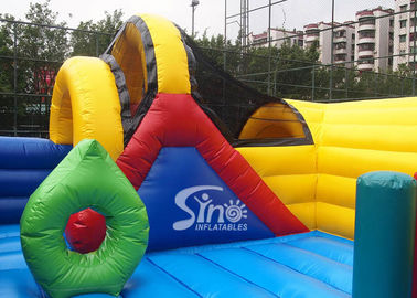 Outdoor kid N adult sea world giant climbing inflatable fun city with tunnel slide for children and adults