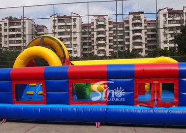 Outdoor kid N adult sea world giant climbing inflatable fun city with tunnel slide for children and adults