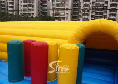 Outdoor kid N adult sea world giant climbing inflatable fun city with tunnel slide for children and adults