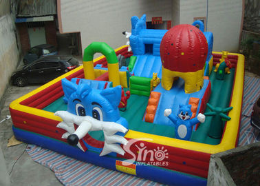 Happy cat toddler toy outdoor inflatable fun land from China Sino Inflatables