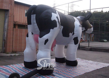 Huge Inflatable Milk Cow Model PVC Coated Nylon Durable For Advertising