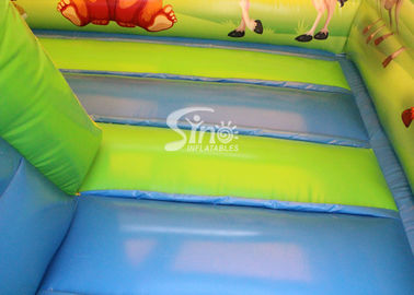 Inflatable Cartoon Bounce House Jumping Castle With Slide For Inflatable Games