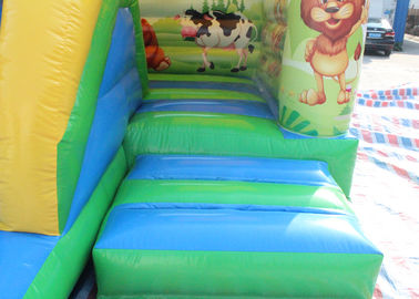 Inflatable Cartoon Bounce House Jumping Castle With Slide For Inflatable Games