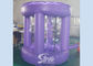 Inflatable Money Blowing Machine , PVC Tarpaulin Purple Cash Grab Booth