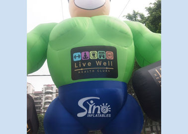 25' High Big Advertising Guy Inflatable Muscle Man For GYM Outdoor Promotion