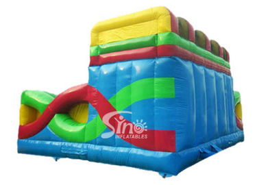 Commercial Use Outdoor Cross Rainbow Inflatable Fun City For Sale Made Of Top Quality Pvc Tarpaulin