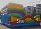 Commercial Use Outdoor Cross Rainbow Inflatable Fun City For Sale Made Of Top Quality Pvc Tarpaulin
